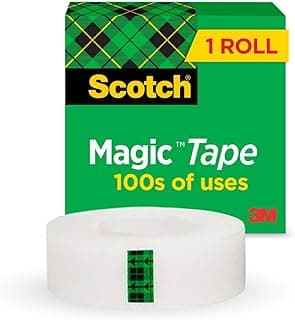 Scotch Magic Tape, Invisible, Home Office Supplies and Back to School Supplies for College and Classrooms, 1 Roll