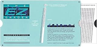 Advantus E-Z Grader Chart, Easy Gradebook for Teachers (5703) | Grades Up to 95 Problems | Fits Inside Any Folder or Binder | Durable for Classroom Use | Standard Size Print