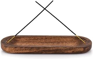 Incense Burner Stick Holder Ash Catcher Wooden Handmade Modern Gift Wood Home Decor Size (11" X 4" X 1")