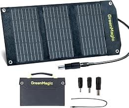 reenmagic 20 Watt Portable Solar Battery Charger Ideal for Power Battery, Power Station, Smartwatches, Phones, Powerbank, Tablets, Laptops, Cameras, Game Consoles etc Waterproof Fast Charging