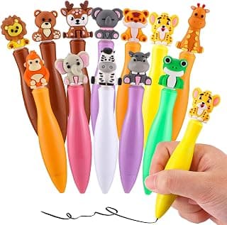 BESARME 12 Pcs Fun Pens, Back to School Supplies Bulk Birthday Gifts | Party Favors, Goodie Bags Stuffers, Prizes for Classroom,Smooth Writing School Reward Set