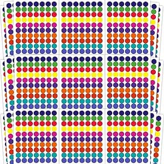 Dot Stickers - 1400 PCS Colored Circle Stickers for Kids | Back to School Supplies for Toddlers,Adults,Teacher Essentials Stuff,Classroom Must Haves,Office Decor - Garage Sale Price Label Stickers