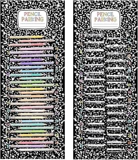 Pencil Dispenser Parking Pocket for Classroom Composition Notebook Magnetic Pencils Hanging Chart Organizer Anchor Holder for 2026 Back to School New School Year Teacher Must Have